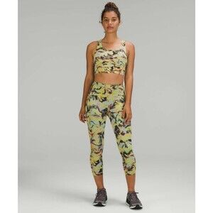 Lululemon Swift Speed High-Rise Crop 21" Mood Enhancer Yellow Multi Size 4